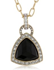 Juicy Couture Jet Gemstone Pendant Necklace, 32"