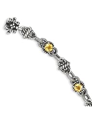 Sterling Silver 4.29citrine 7.75in Bracelet