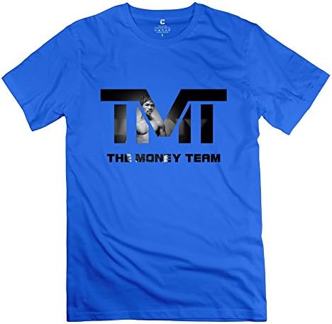 C-DIY Men's Tshirt Vintage Tmt Manny Pacquiao Boxing L RoyalBlue
