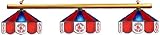 Boston Red Sox Pool Table Light - Stained Glass Shades