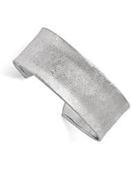 Leslies Sterling Silver Laser Textured Slip-on Bangle
