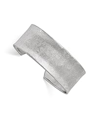 Leslies Sterling Silver Laser Textured Slip on Bangle