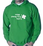 Men's (Unisex) Irish Green Hoodie by Gildan : Lucky Keg Stand Shirt - Funny Irish St Patricks Day