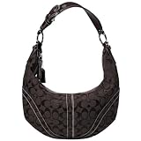 AUTHENTIC COACH SOHO BROWN SIGNATURE SHOULDER HOBO 10074