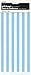 Light Blue Striped Cellophane Bags, 20ct