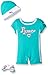 PUMA Baby-Girls Romper Hat Socks Set