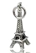 Beaucoup Designs Silver Over Pewter 4 Sided Eiffel Tower Charm - MADE IN THE USA