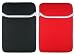 Assorted Color - Neoprene Polychloroprene Carrying Sleeve for Amazon Kindle 2 (Amazon Kindle 2 Not Included) (Black-Red)