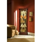 Pulaski Victorian Dark Cherry/Mahogany Corner Curio - 20205