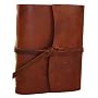 Genuine Leather Parley's Journal - Hand made in the USA, Saddle