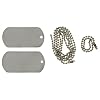 US Erkennungsmarke, Hundemarke, DOG TAG, Edelstahl, mit Kette