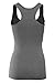 Bozzolo Women's Basic Cotton Spandex Racerback Solid Plain Fitted Tank Top
