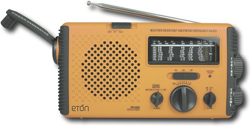 Self-Powered Water-Resistant AM/FM/Shortwave Radio