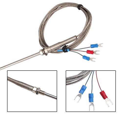 AGPtekÂ® PT100 RTD Thermocouple for PID Temperature Sensor 2M(6.6ft)