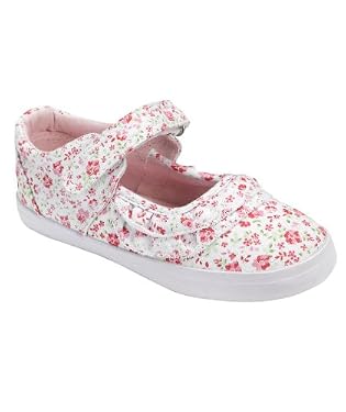 Printed Bar Canvas Pump