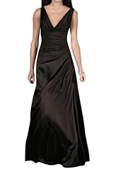 V-neck Taffeta Evening Dress/Prom Dress/Party Dress 