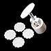 1 X Moon Cake Mooncake Decoration Mold Mould 100g Flowers Round 4 Stamps DIY Tool by DragonElf