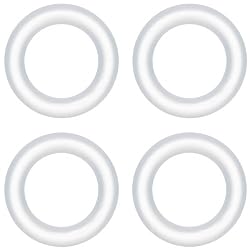 0 Gauge Clear Rubber O-Ring 4-Pack