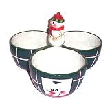 Sakura Snowmen Portrait 3 Bowl Server