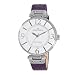 Anne Klein,AK Anne Klein Women's 109169WTPR Silver-Tone White Dial and Purple Leather Strap Watch,AK Anne Klein,109169WTPR,B004X4Y9LU