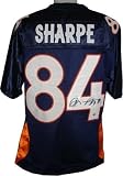 Shannon Sharpe signed Denver Broncos Navy Prostyle Jersey