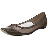 ALL BLACK Womens Sheer Patent Ballet Flat