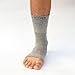 Vital Salveo Open-Toe Ankle Compression Sleeve with Germanium & Charcoal – Relieves Plantar Fasciitis, Achilles Pain, Swelling, Sprains & Arthritis – 1PC-Large