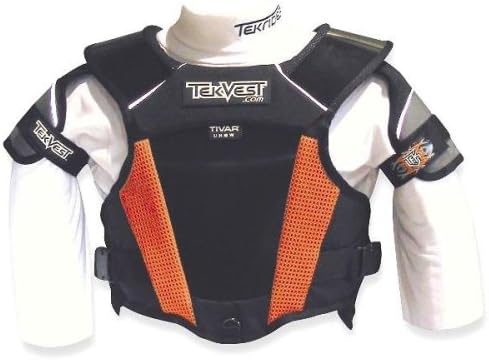 Tekrider Little People Gear Youth Tekvest , Size Segment: Youth, Distinct Name: Fluorescent Orange/Black, Size: OSFM, Gender: Boys TVYS2400