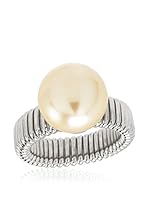 Perlaviva Anillo Cultured Freshwater Pearl Flex Band (Beige)