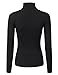 DRESSIS Women's Long Sleeve Turtle Neck Ribbed Thermal Sweater Top