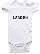 LAUREN / Hurry Up - Name-series - White or Pink Onesie / Baby T-shirt
