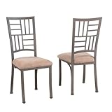 Powell Trent Light Textured Bronze Bistro Dining Side Chair, 2-Piece in 1-C ....