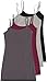 2 or 4 Pack Active Basic Women's Long Camis with Built in Bra
