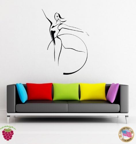 Love Girl Wall Stickers Gymnast Gymnastic Sport Cool Decor L1700i