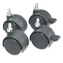 HON(R) Optional Casters For iLevel Computer Training Tables, 2in., 2 Locking/2 Nonlocking, Set Of 4