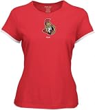 Ottawa Senators Women's Frosted Logo Cap Sleeve Layered Tissue Tee