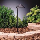 Kichler Lighting 15315BKT Side Mount 1-Light 12-Volt Path & Spread Light, Textured Black