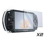 2 Pack LCD Screen Protector + FREE CLOTH for SONY PSP