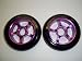 Metal Core Scooter Wheels 100mm BLACK and PURPLE Heavy Duty RAZOR Set with Bearings