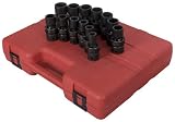Sunex 2665 1/2-Inch Drive Metric Universal Impact Socket Set, 13 Piece