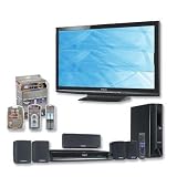 Panasonic TC-P65S1 65 1080p Plasma HDTV, SC-PT464 Home Theater & Monster Pack