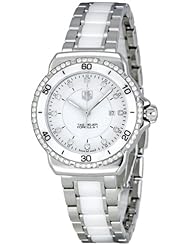 Tag Heuer Formula 1 White Diamond Dial Steel and Ceramic Ladies Watch WAH1313.BA0868