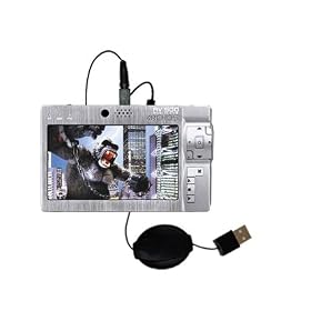 Retractable USB Cable for the Archos AV500 with Power Hot Sync and Charge capabilities -... by Gomadic for the Archos AV500 Series