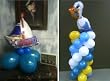 Nautical Theme Party Decor Kit - Cupcake Picks and Balloons