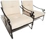 Strathwood Falkner Lounge Deep Seat Arm Chair, Set of 2