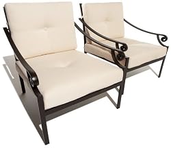 Strathwood Falkner Lounge Deep Seat Arm Chair, Set of 2