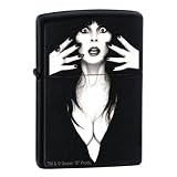 Custom Elvira Black Matte Zippo Lighter