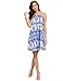 Floerns Women's Tribal Print Sleeveless Halter Neck Shift Mini Tank Dress