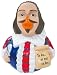 William Shakespeare Rubber Duck Celebriduck