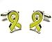 Yellow Ribbon Support Our Troops Armed Forces Cufflinks